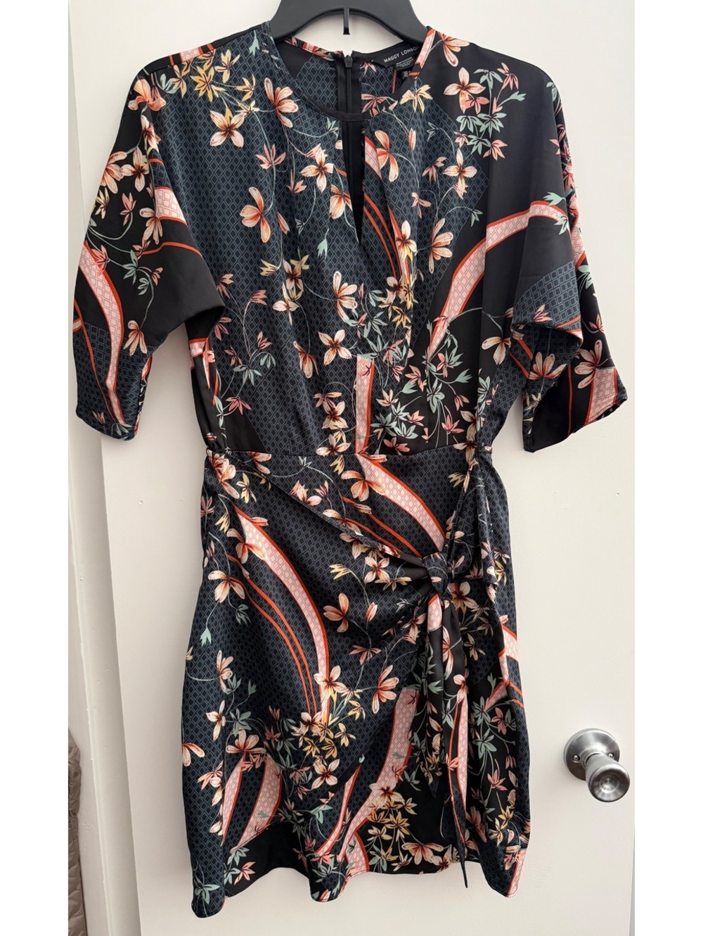 Maggy London Floral Print Dress US 4 EU 34